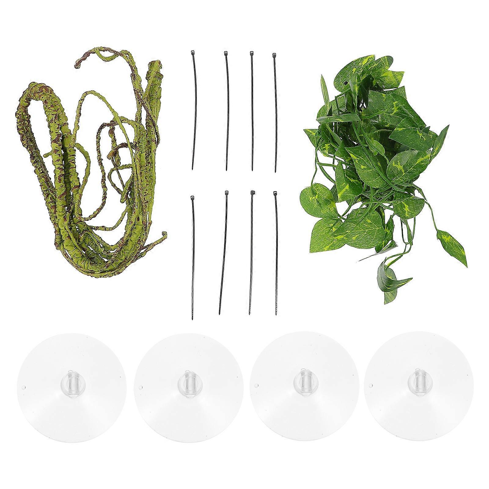 Bendable Vines For Reptile Enclosures Featuring Realistic Look For Bearded Dragons And Lizards 1 Set