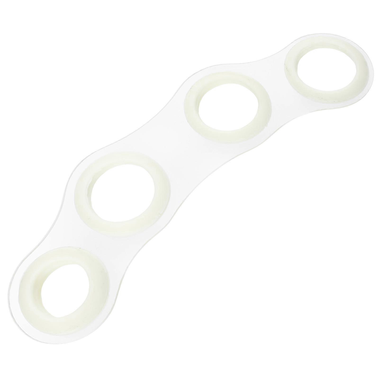 Finger Trainer Tool For Musical Instrument Practitioners 17.2X5.5Cm White Color With Stretching Function 1Pcs