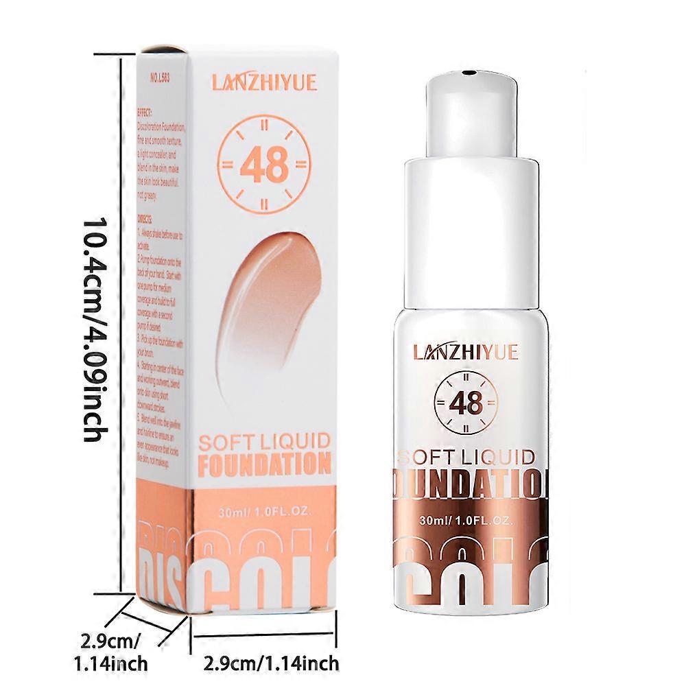 Temperature-changing Makeup Concealer Without SmirgingColor-changing  Foundation 48H Oil-control Setting Foundation
