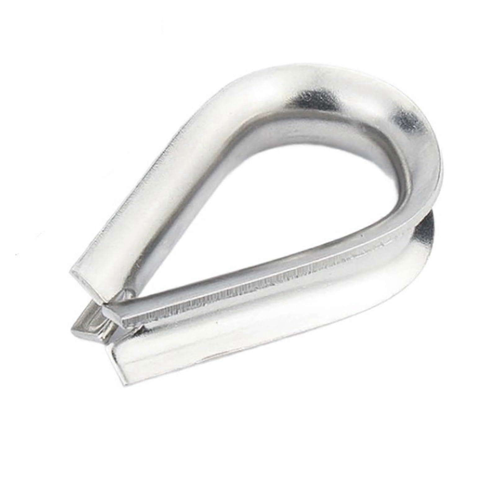 Wire Rope Thimbles, 5 Pcs M4 304 Stainless Steel Rigging Thimbles for M2 M3 M4 M5 to M16 Cable Protection