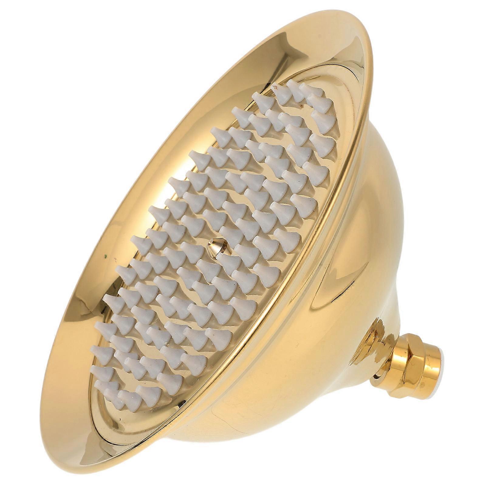 Golden Titanium Shower Head for Easy Installation and Daily Use Spray 7.8 Inches