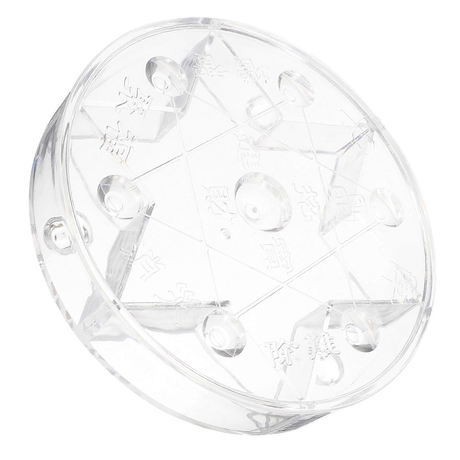 Acrylic Crystal Sphere Holder with Pattern for Storage Suitable for Decorative Crafts 7 Inch