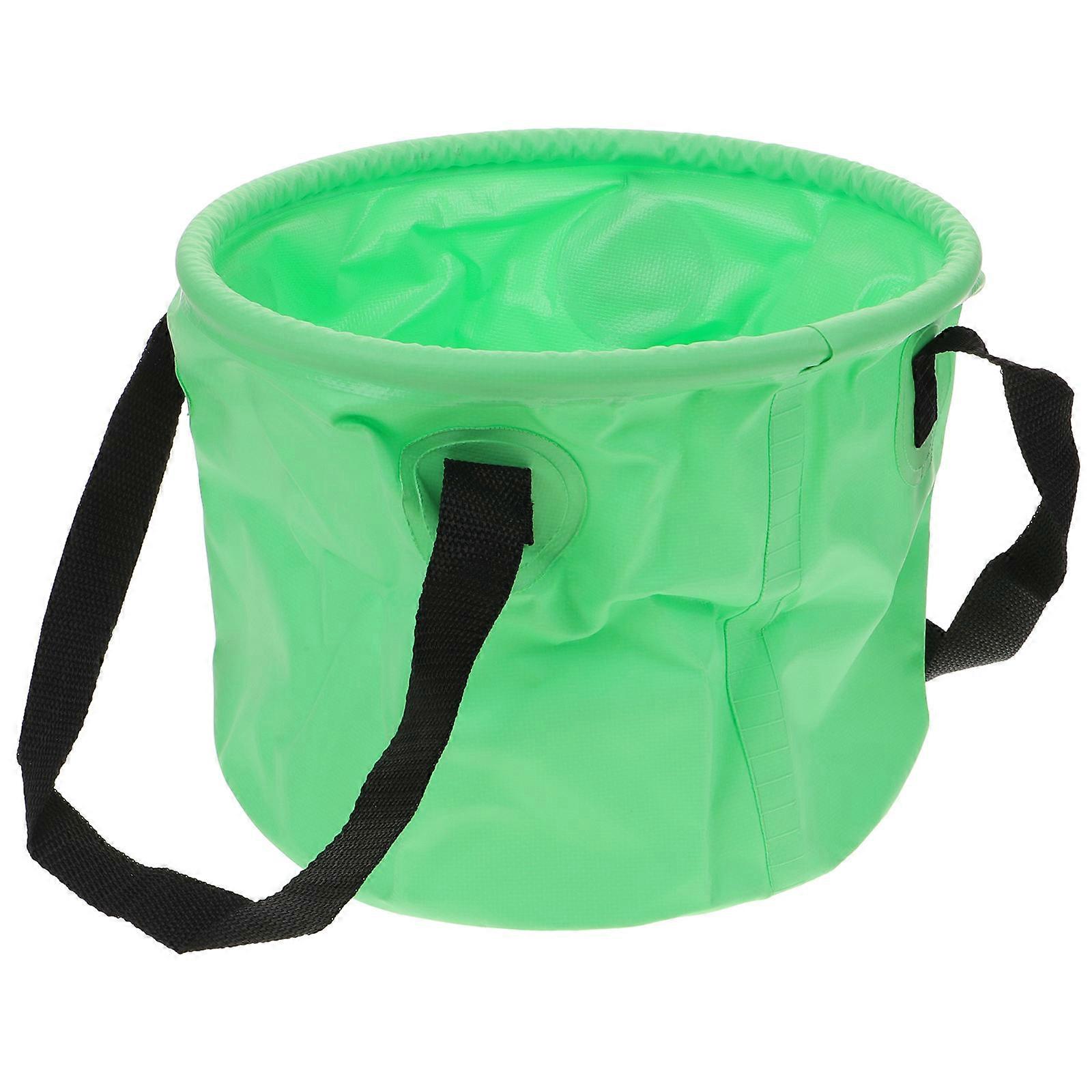 Versatile Portable Bucket Collapsible Design For Outdoor Activities Fishing Traveling Sturdy Blue 1Pc