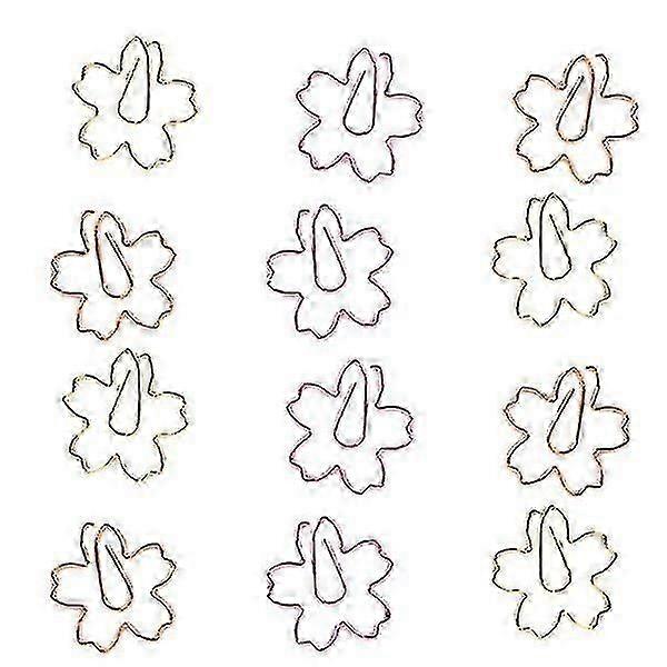 Charming Oriental Cherry Paper Clips - Assorted Colours for Organising Documents in Style