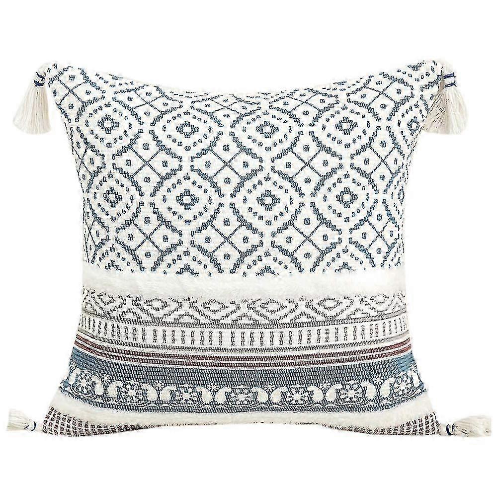 Boho Throw Pillow Covers Decorative Moroccan Pillowcase With Tassels Soft Modern Cushion Cover For C 2025