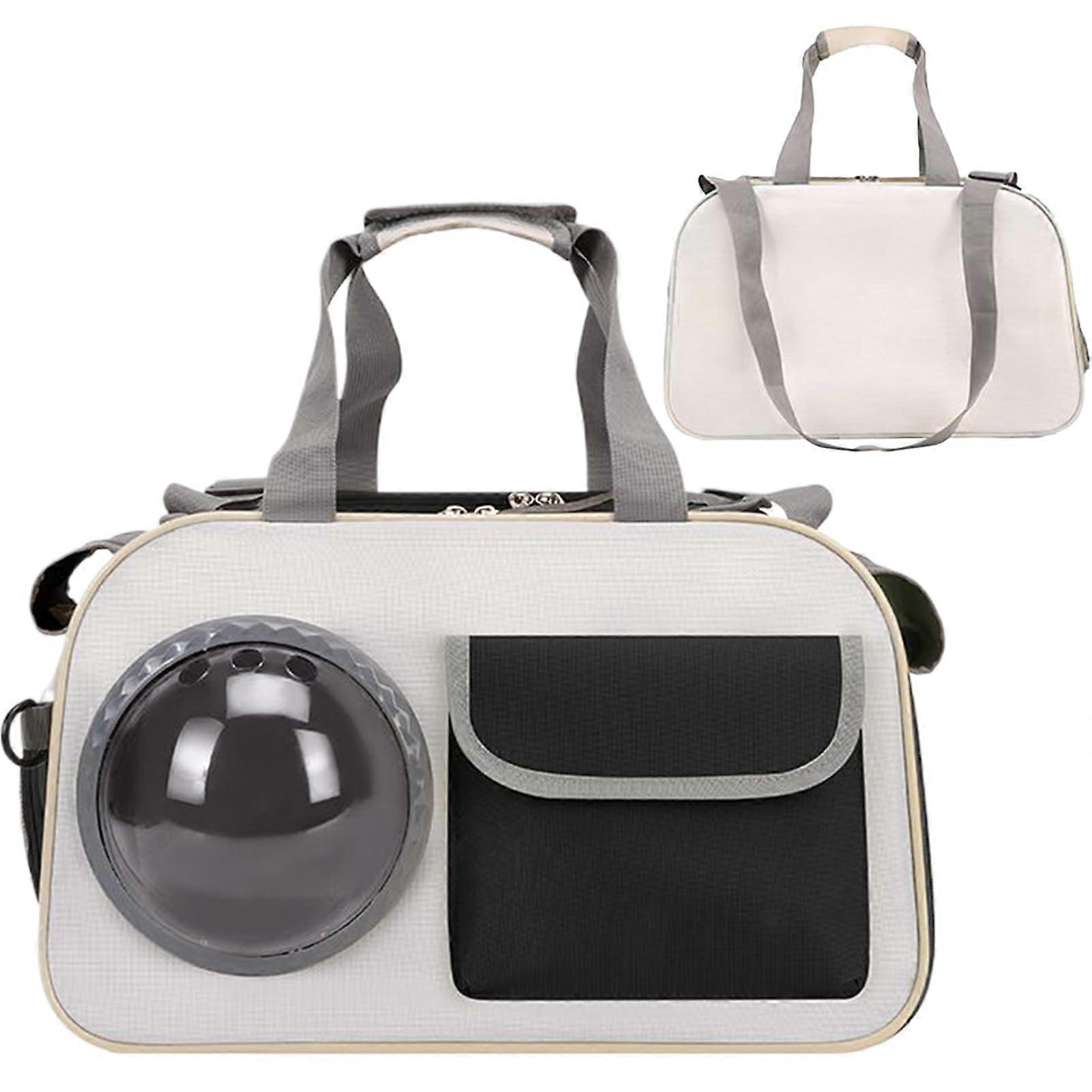 Cat Carrier Backpack With Bubble Window For Kittens - Travel Kitten Carrier, Black