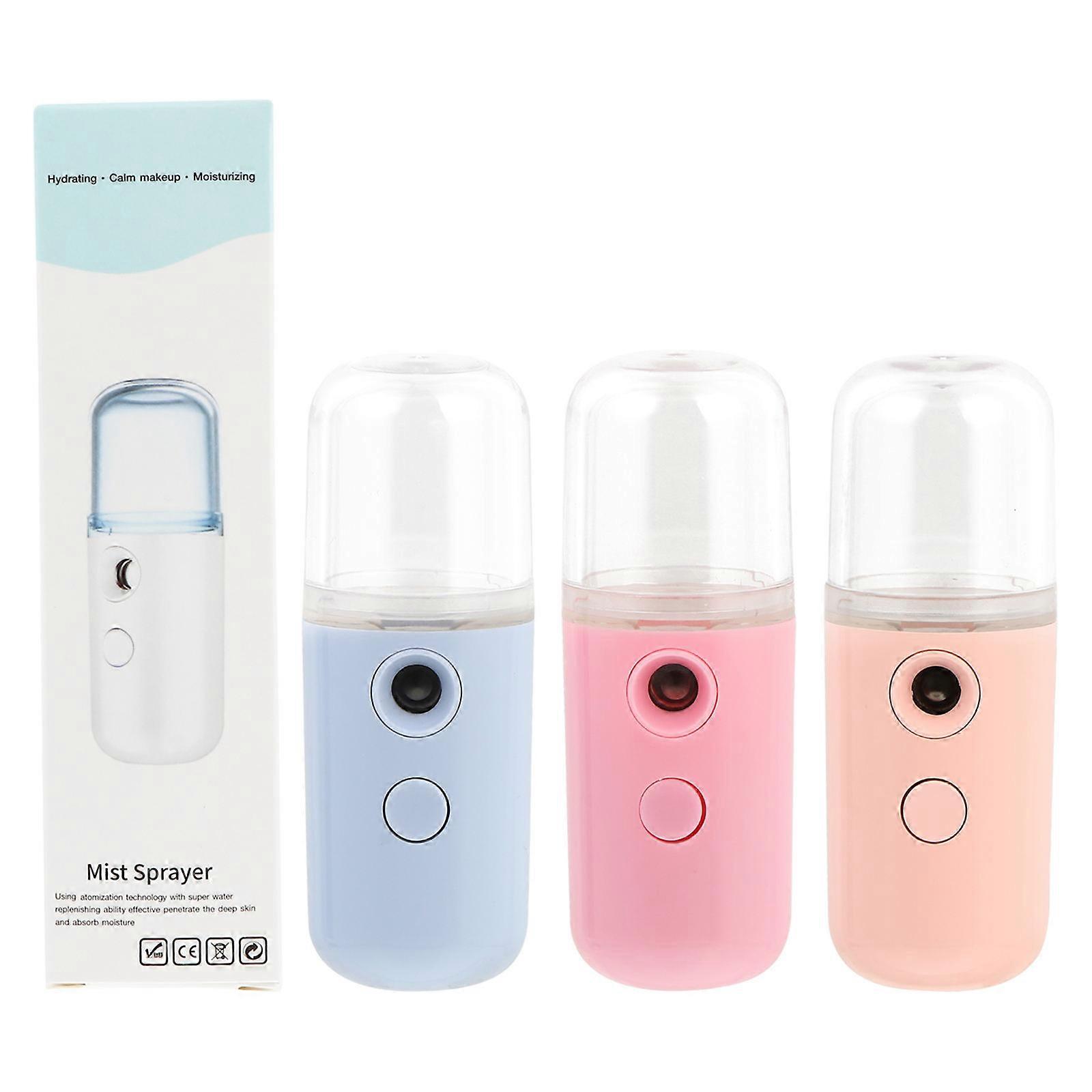 Portable USB Rechargeable Face Humidifier for Women with 30 ml Capacity ABS PC Material