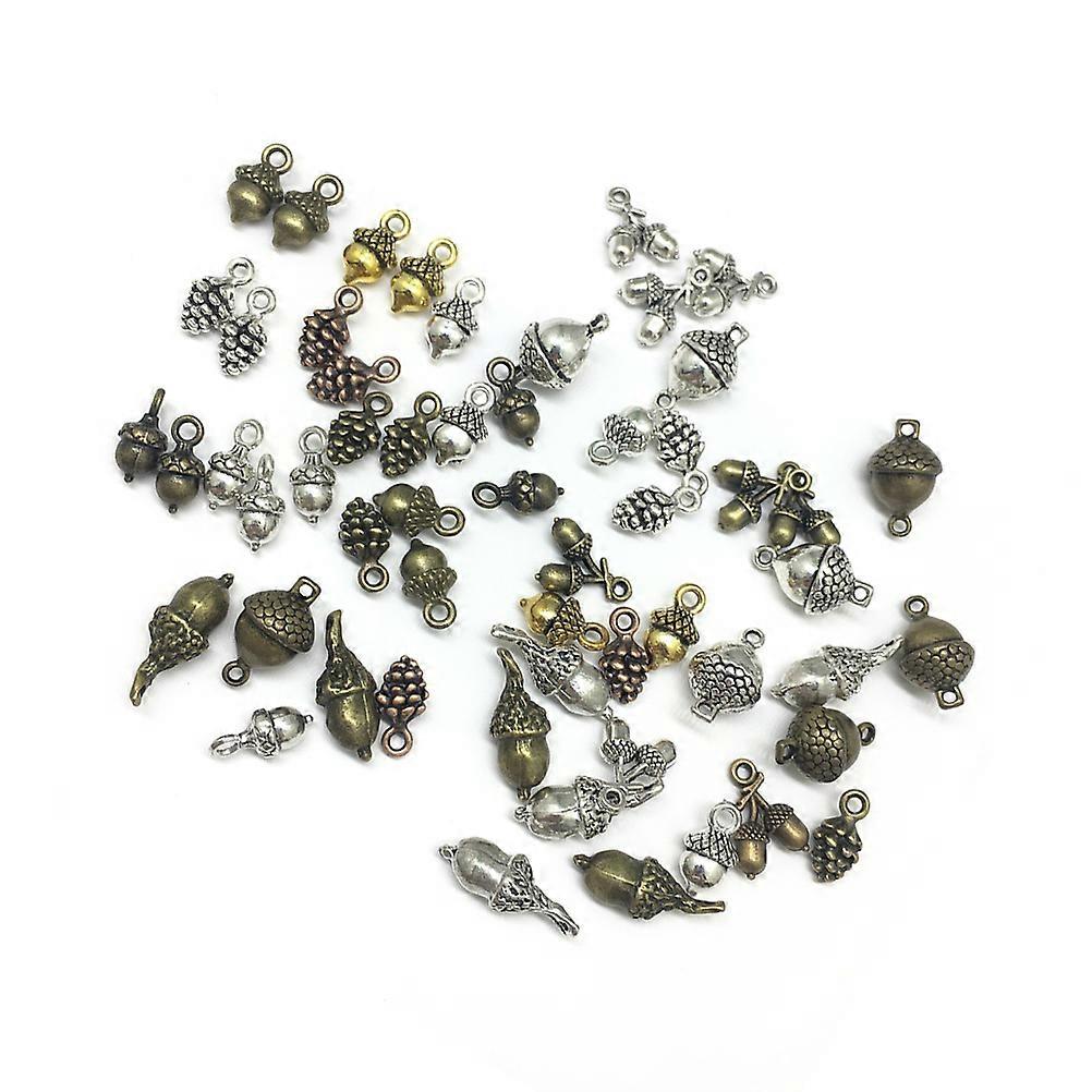 Alloy Pendant Charm for Women Assorted Color Creative Design for Necklace Bracelet DIY 50Pcs