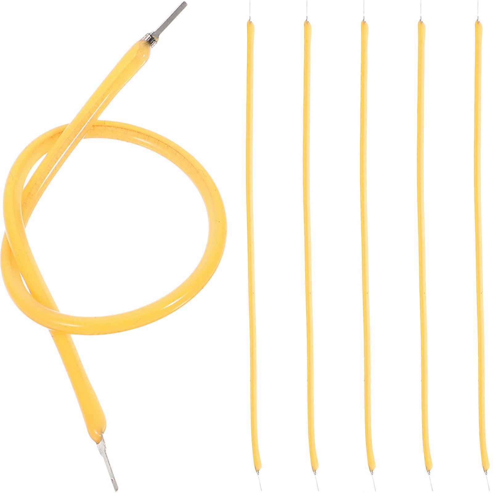 Flexible LED Filament Light Source for Indoor Lighting Photography with Silicone Material Orange Color 130mm