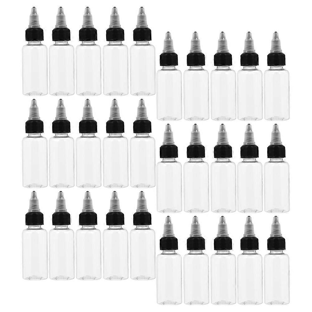 Clear Dispensing Bottles For Arts And Crafts Users Sized 10X3Cm Featuring Pointed Head System In Transparent 30Pcs