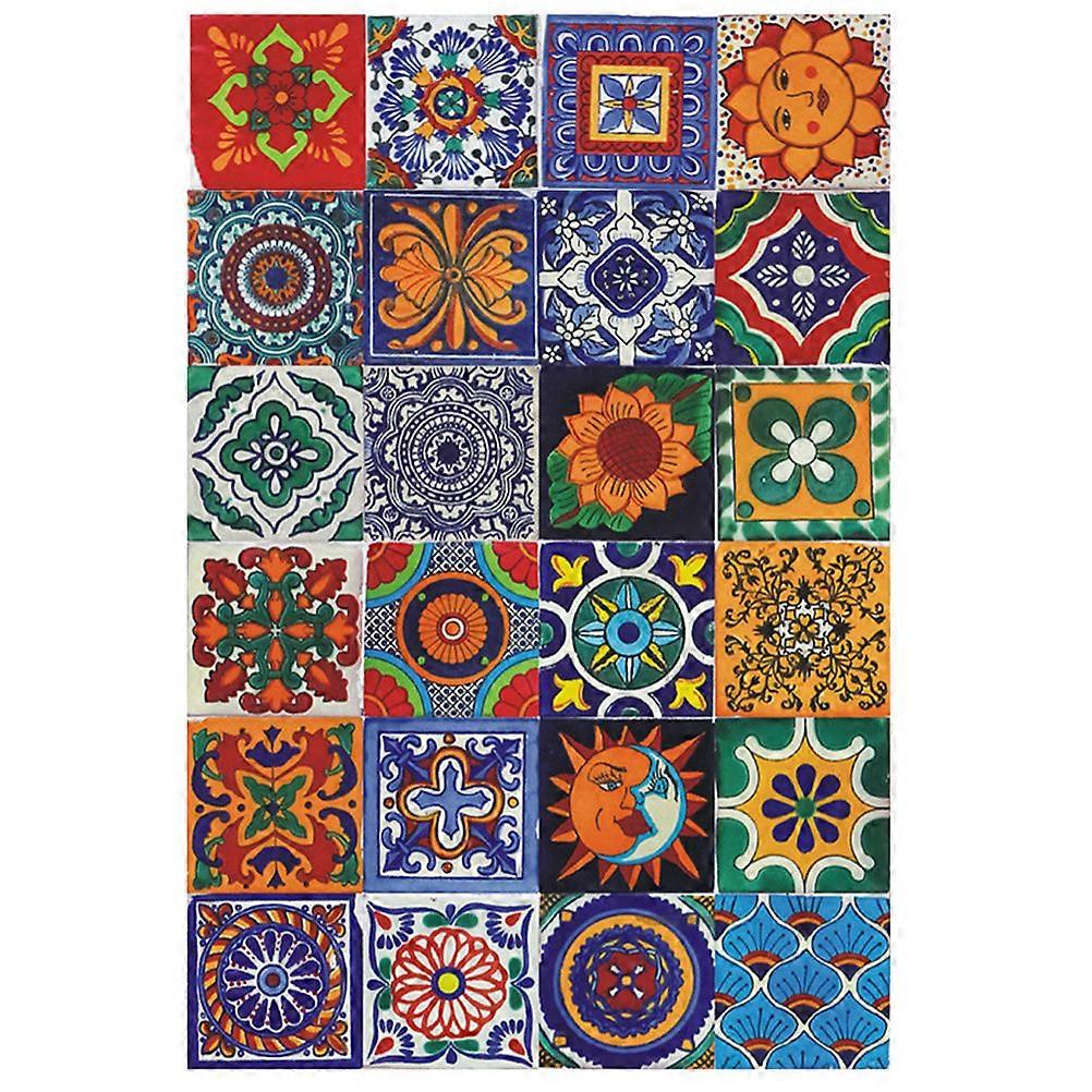 Decorative Wall Decals Stickers For Homeowners In Assorted Color 10X10CM Waterproof 24Pcs