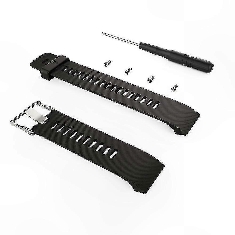 Silicone Watch Band for Garmin Forerunner 30 35, Durable Adjustable Replacement Strap with Screwdriver