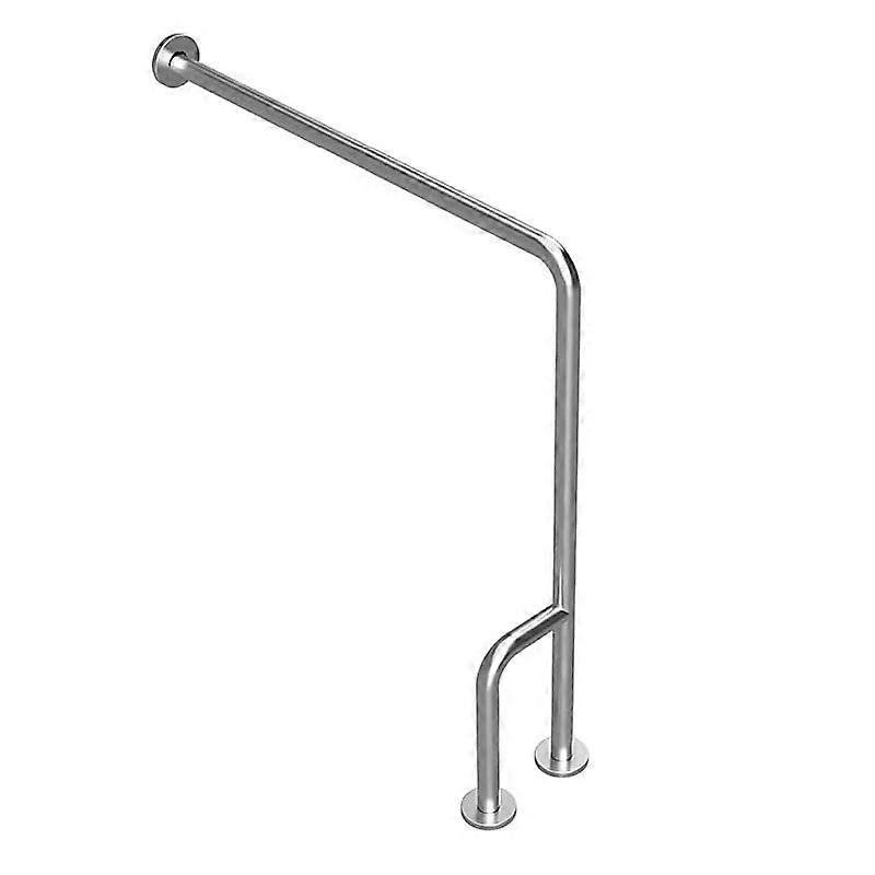 BELP Support Rail Left Brushed Stainless Steel with Cover 230 x 866 x 840 mm, 120 kg Load Capacity for Bathroom and Toilet >> for Drilling
