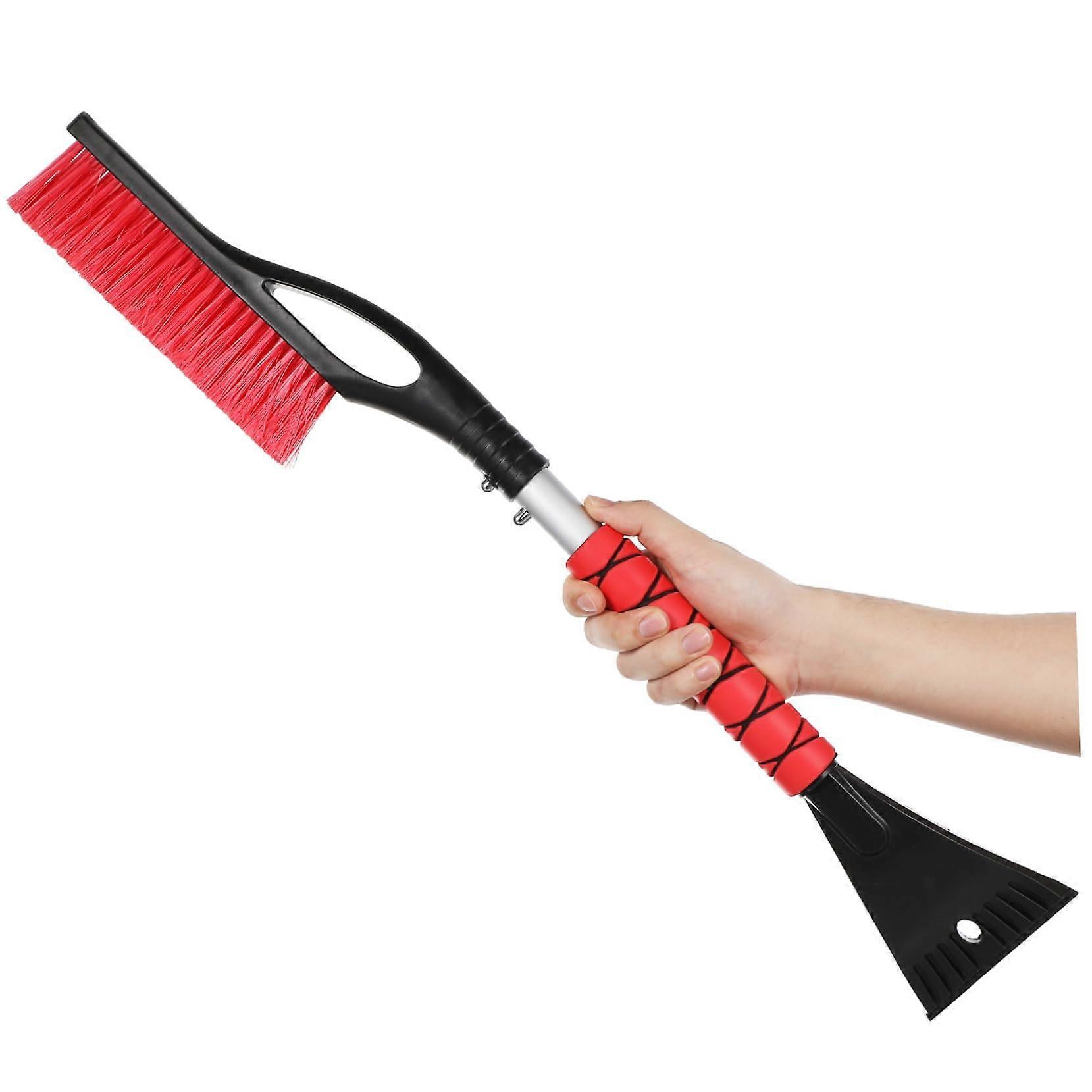 Car Ice Scraper With Detachable Snow Brush, Windshield Scraper, Lightweight Aluminum, For Snow And Ice, Cars And SUVs
