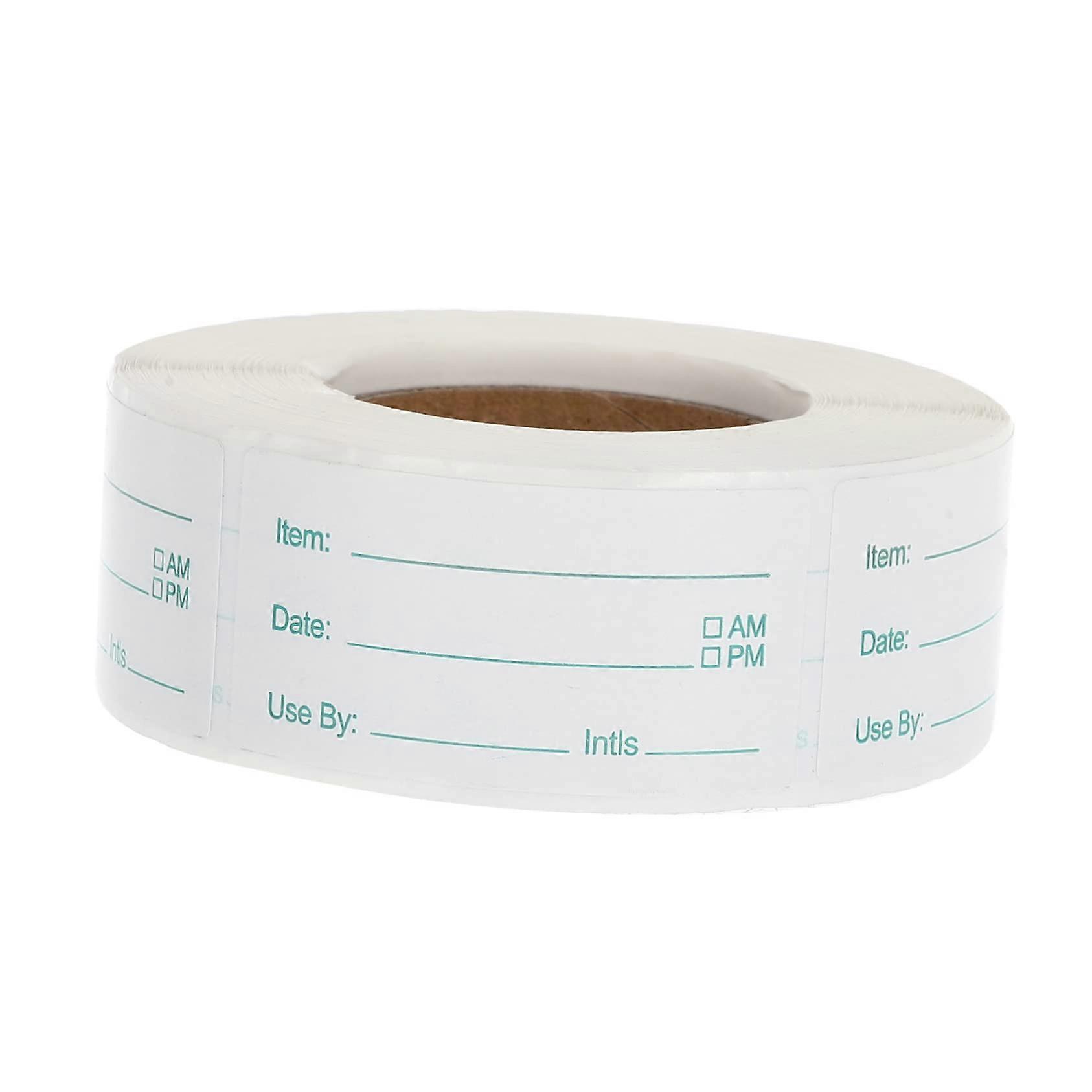 1 Roll Food Storage Labels Removable Stickers For Fridge And Freezer, Durable For Canning Jars And Pantry Containers