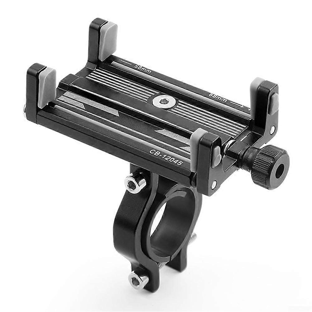 Adjustable Bicycle Phone Holder For Safe Smartphone Use (Stem Black) Handlebar Stem Mount, Compatible With Most Phones