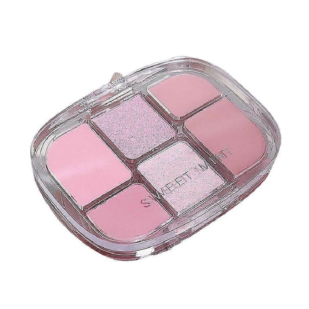 For Milk Melon Plate 6 Color Eyeshadow Palette Long Lasting Highly Pigmented Makeup Set for Beginners and Professionals
