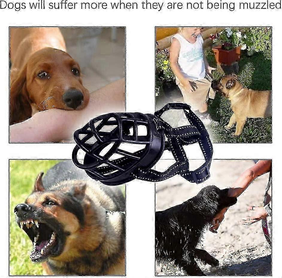 Soft Basket Muzzle For Dogs Secure And Comfortable Fit, Better Prevent Bites, Chewing And Barking Muzzle Red