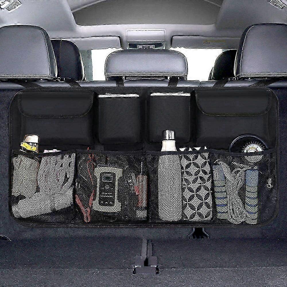 Foldable Car Trunk Organizer, Multipurpose Storage Bag for Vehicles, Black