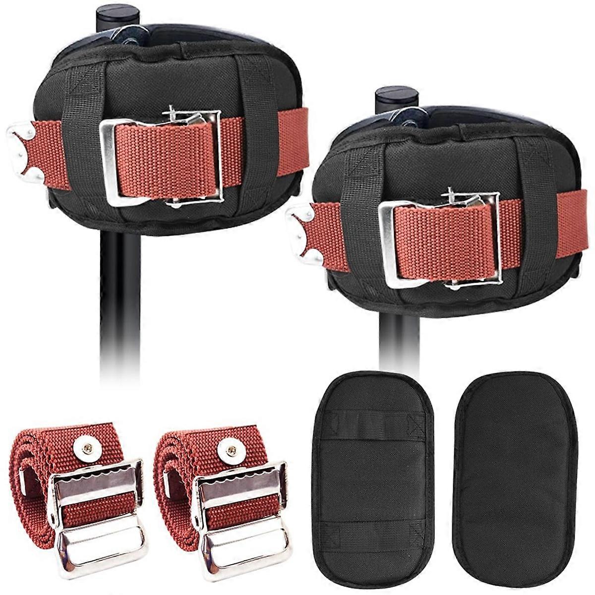 4PCS Drywall Stilts Leg Band Straps, Drywall Stilt Replacement Part Stilts Straps,Adjustable Leg Fixation Strap Kit