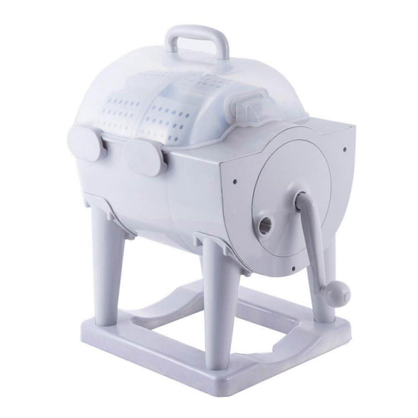 Portable Manual Washing Machine with Hand Crank, Compact Turbine Design for Camping, Dorms, and Apartments, No Electricity Needed