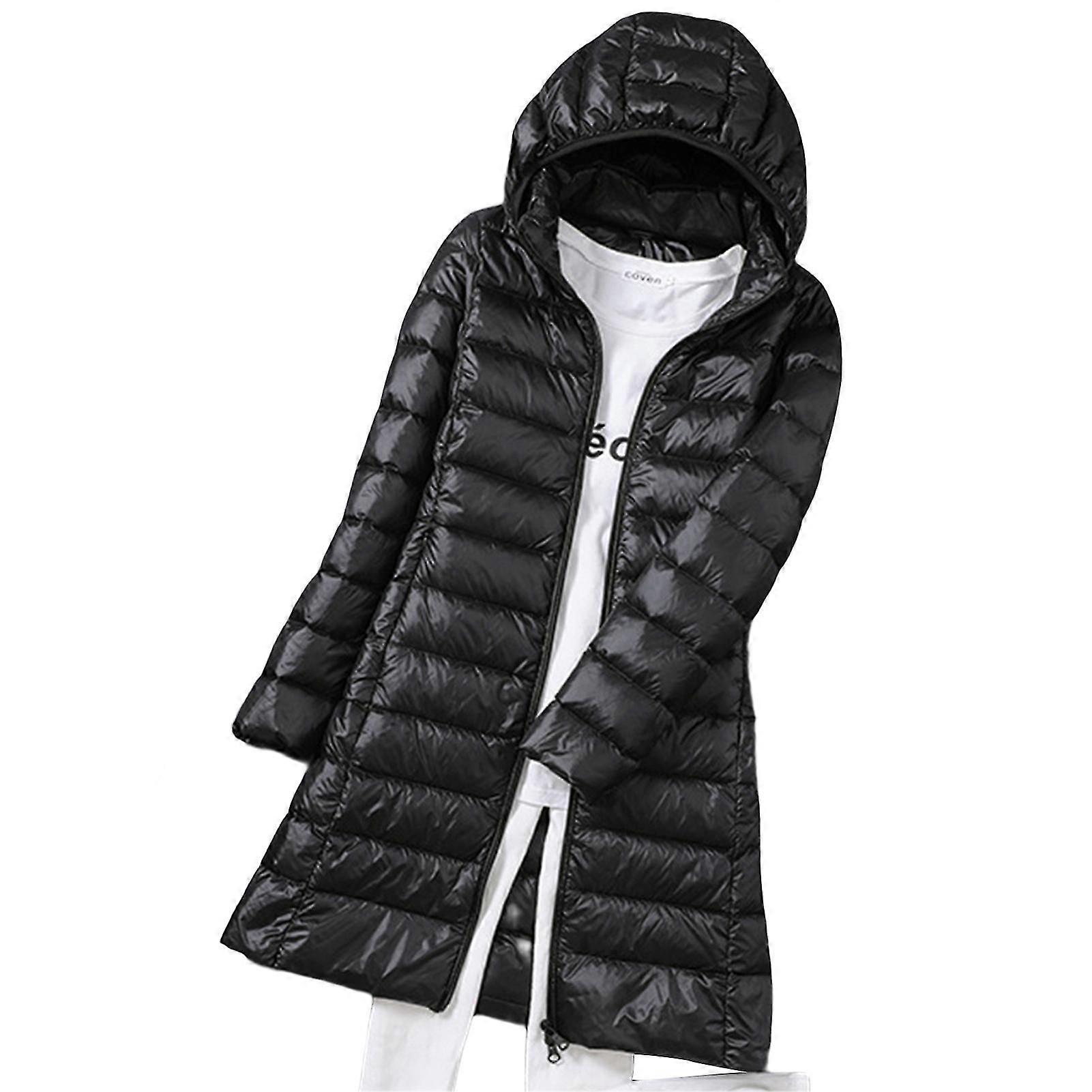 Women's Slim Duck Down Coat, Mid Length, Korean Version