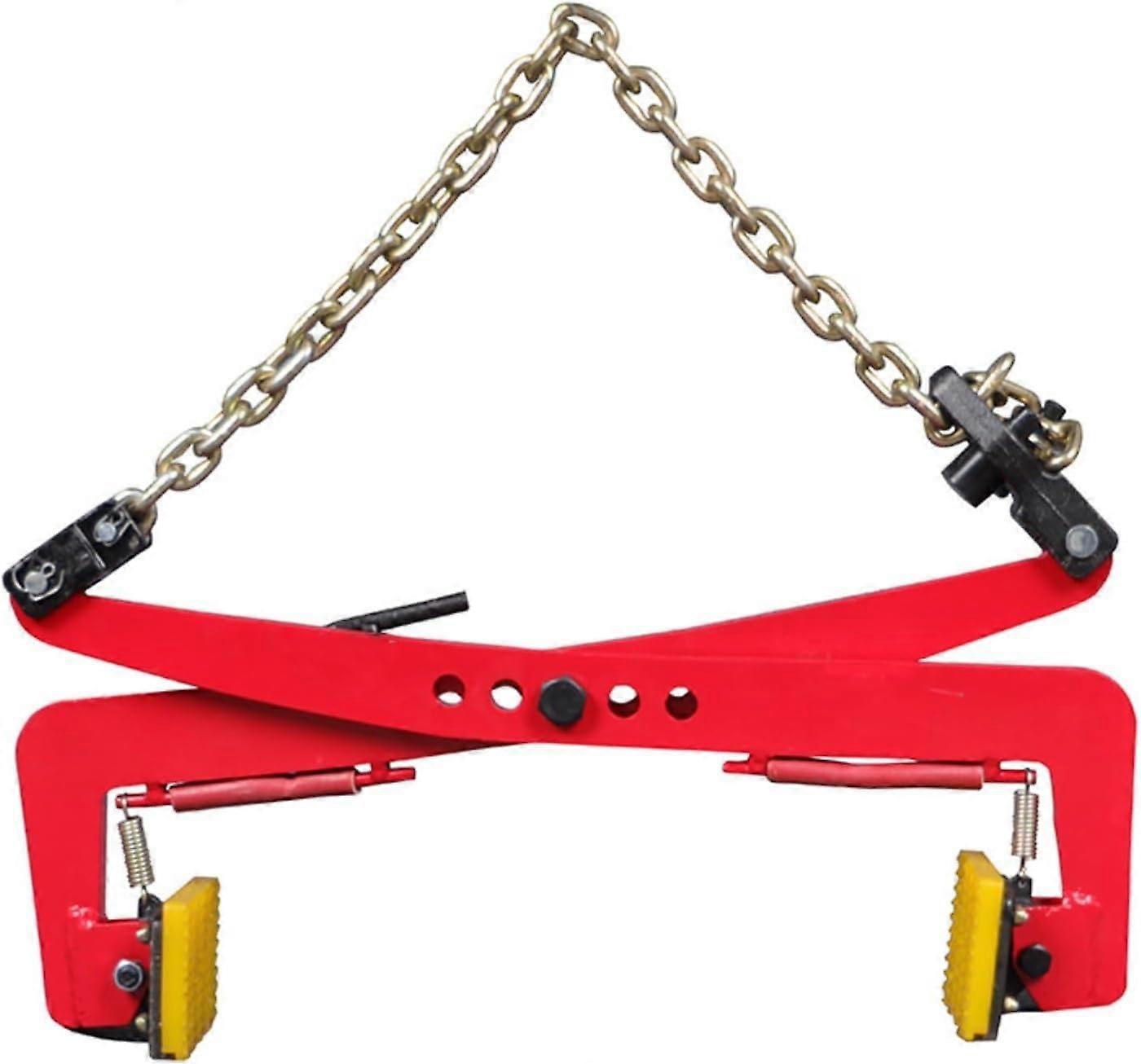Clamp, Sheet Metal Gripper, Curb Tongs, Adjustable Opening 33–70 cm Vertical Slab Clamp, for Construction Sites, Factories, Port Terminals (17 inches)