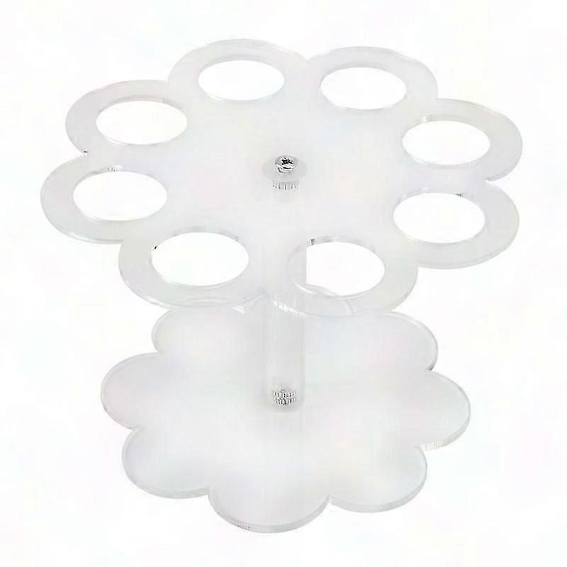8-Hole Detachable Acrylic Ice Cream Cone Holder Stand for Display & Storage