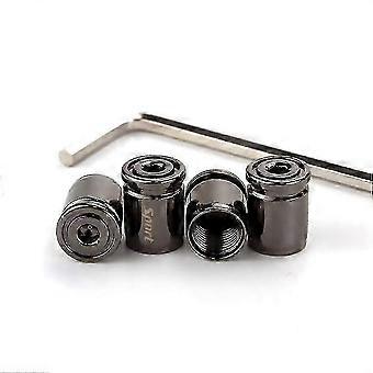 4x Titan Anti-Diebstahl Auto Reifen Ventilkappe Aluminium Sport Exterieur Auto Air Caps f26-Gut