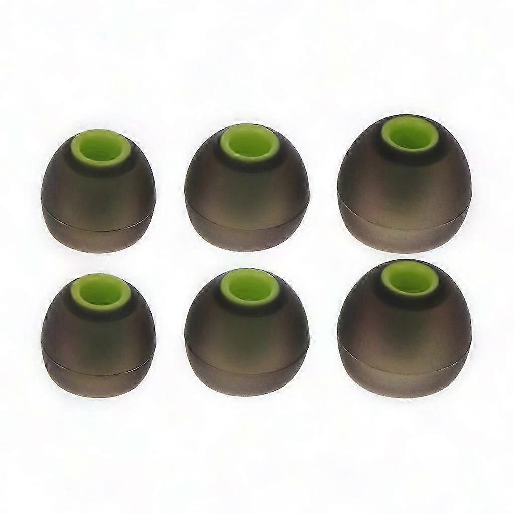 1Set Dual-Color Silicone Earbud Tips, Soft Flexible Rubber Ear Tips for Earbuds