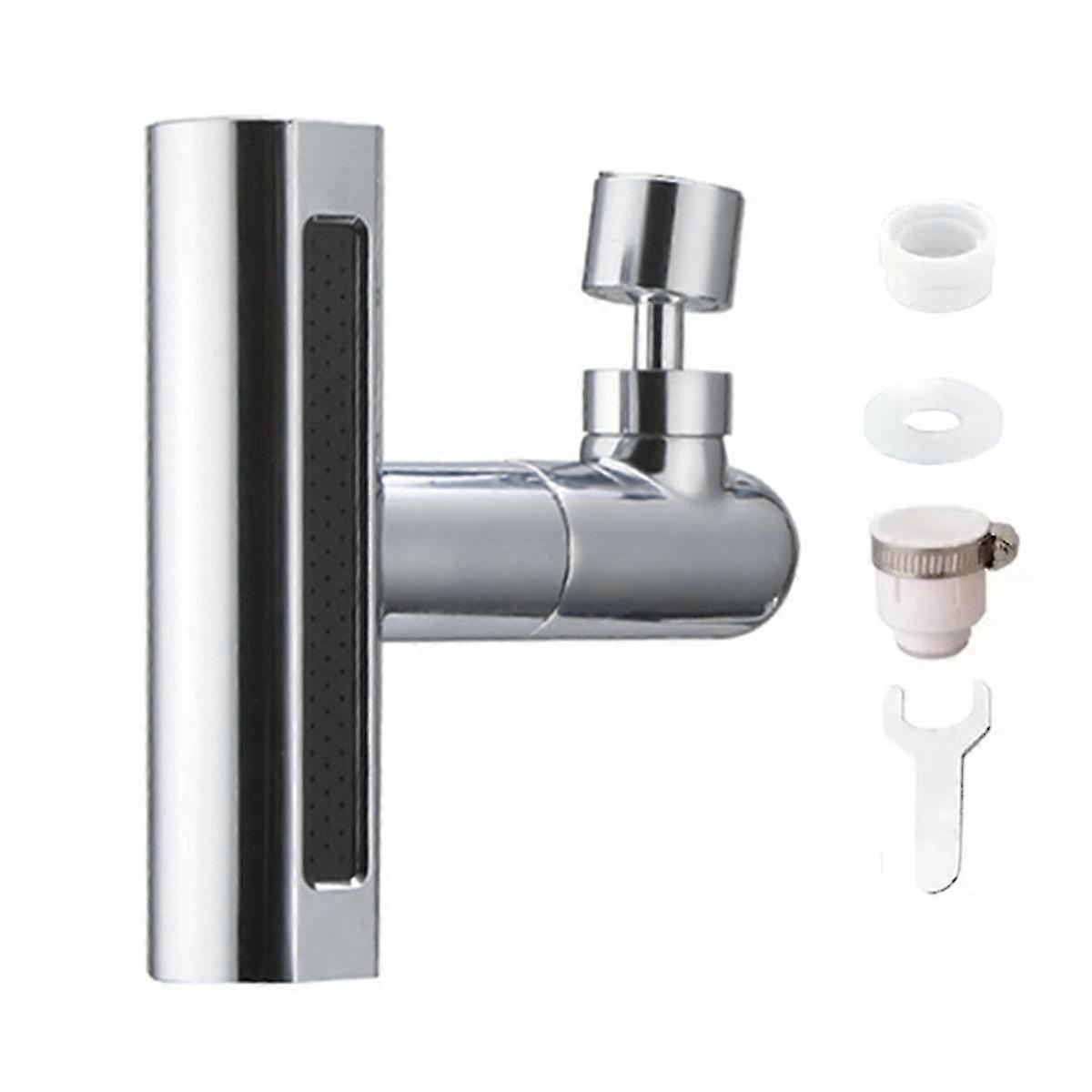 4-IN-1 Multifunctional Kitchen Sink Waterfall Faucet,Splash-Proof Bathroom Basin Tap Faucet Extender Adapter