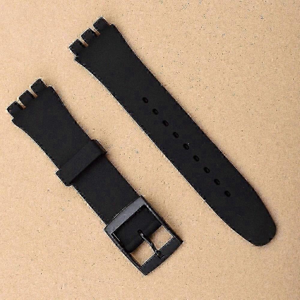 Soft 17mm Silicone Watch Strap for Men and Women - Comfortable TPU Band for Everyday Use