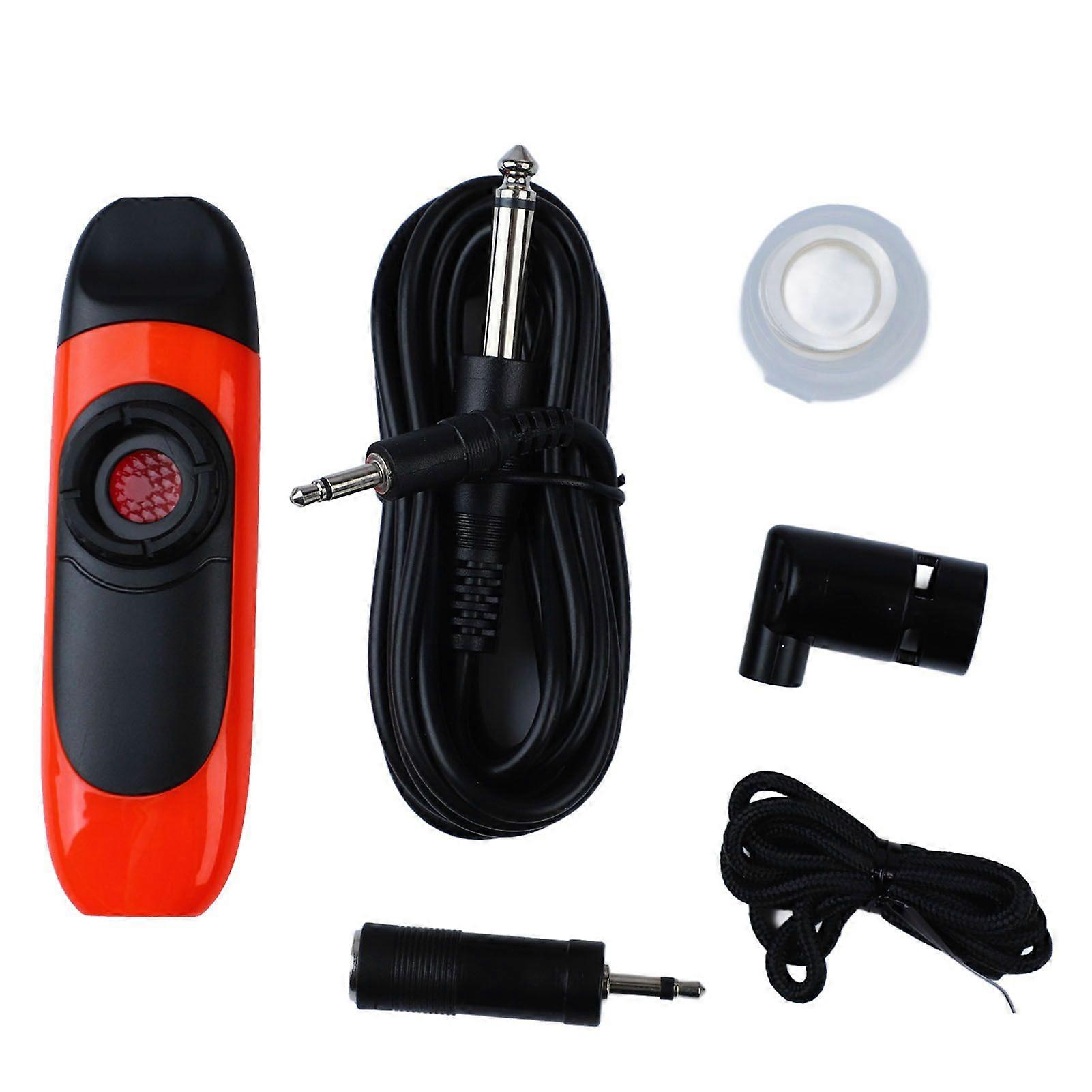 Electric Kazoo 11cm Professional Resin Small Portable Kazoo Set with Pickup for Performance Orange