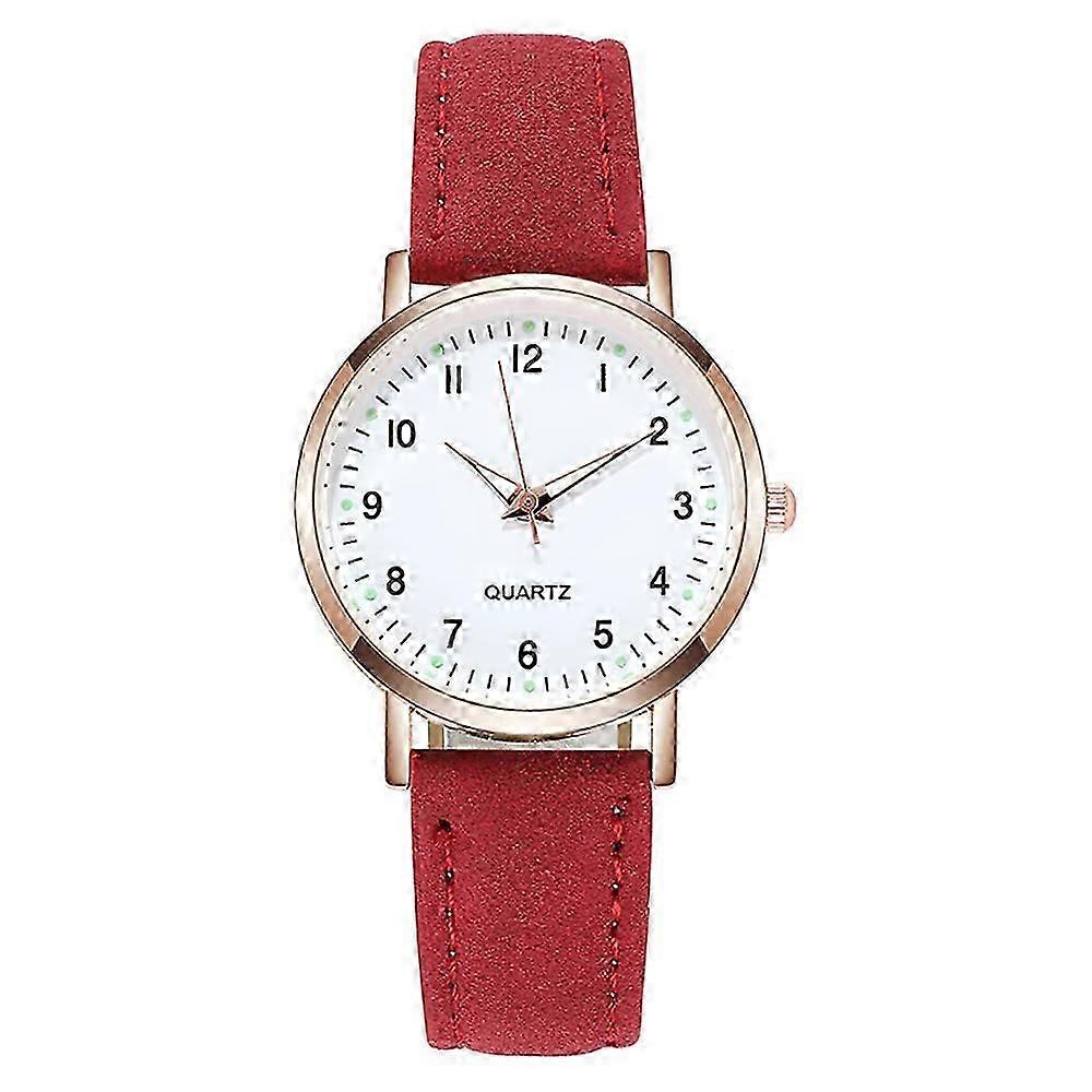 Ladies Watches Womens Small Quartz Analogue Wrist Watch Casual Leather