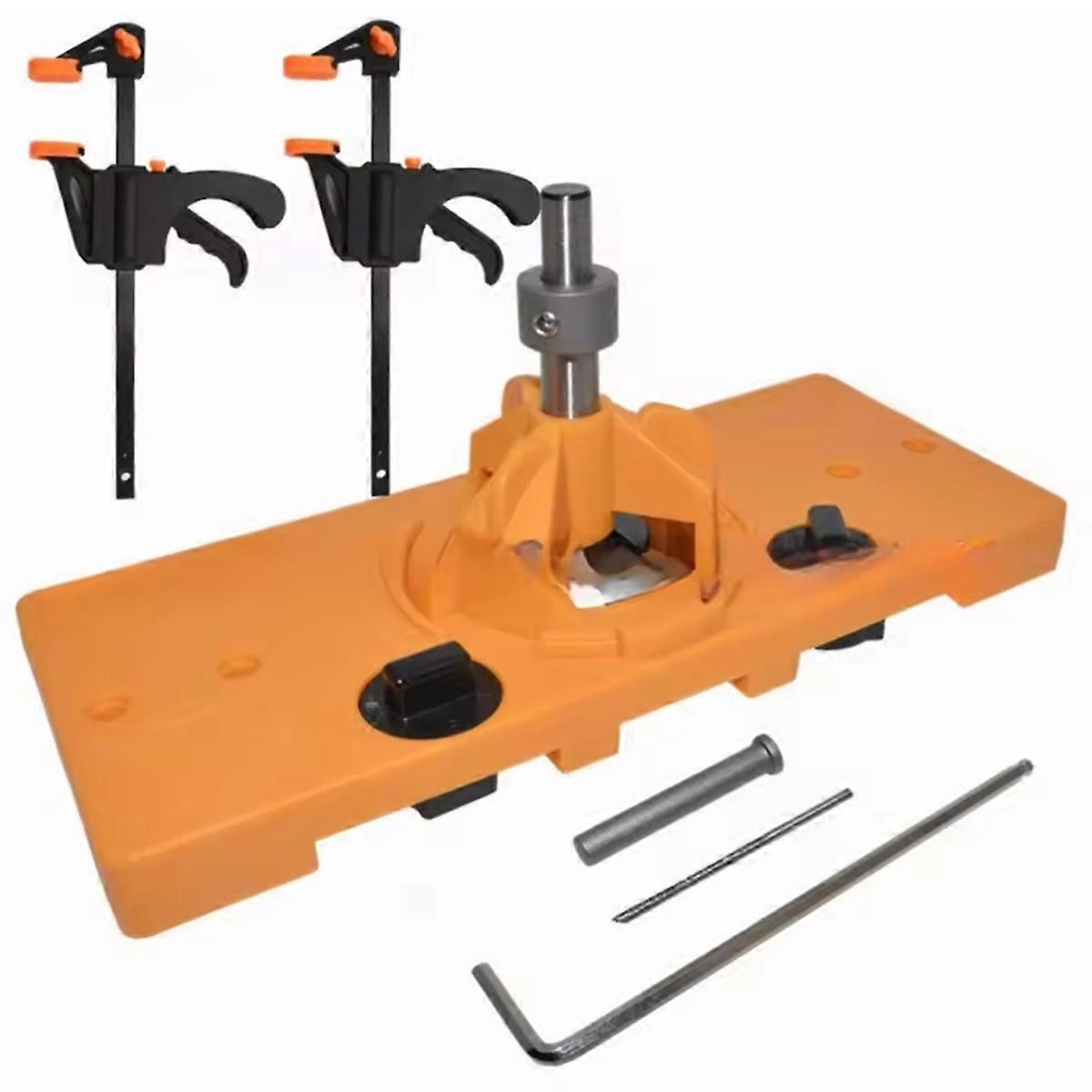 Drilling Hinge Hole Tool Kit Positioning Cup Style Boring Guide Hinge Hole Locator Door Hole Templat