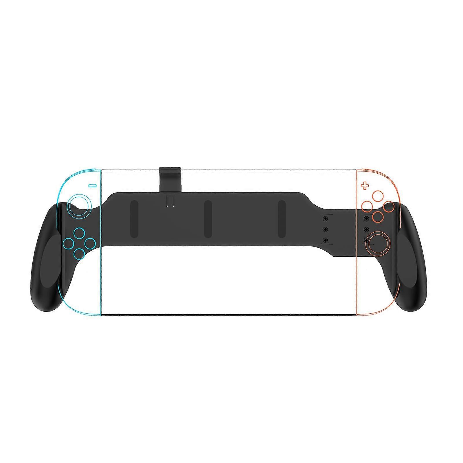Grip for Switch/OLED/Switch 2 Adjustable Ergonomic Handle NonSlip Black Compatible With Nintendo Switch 2