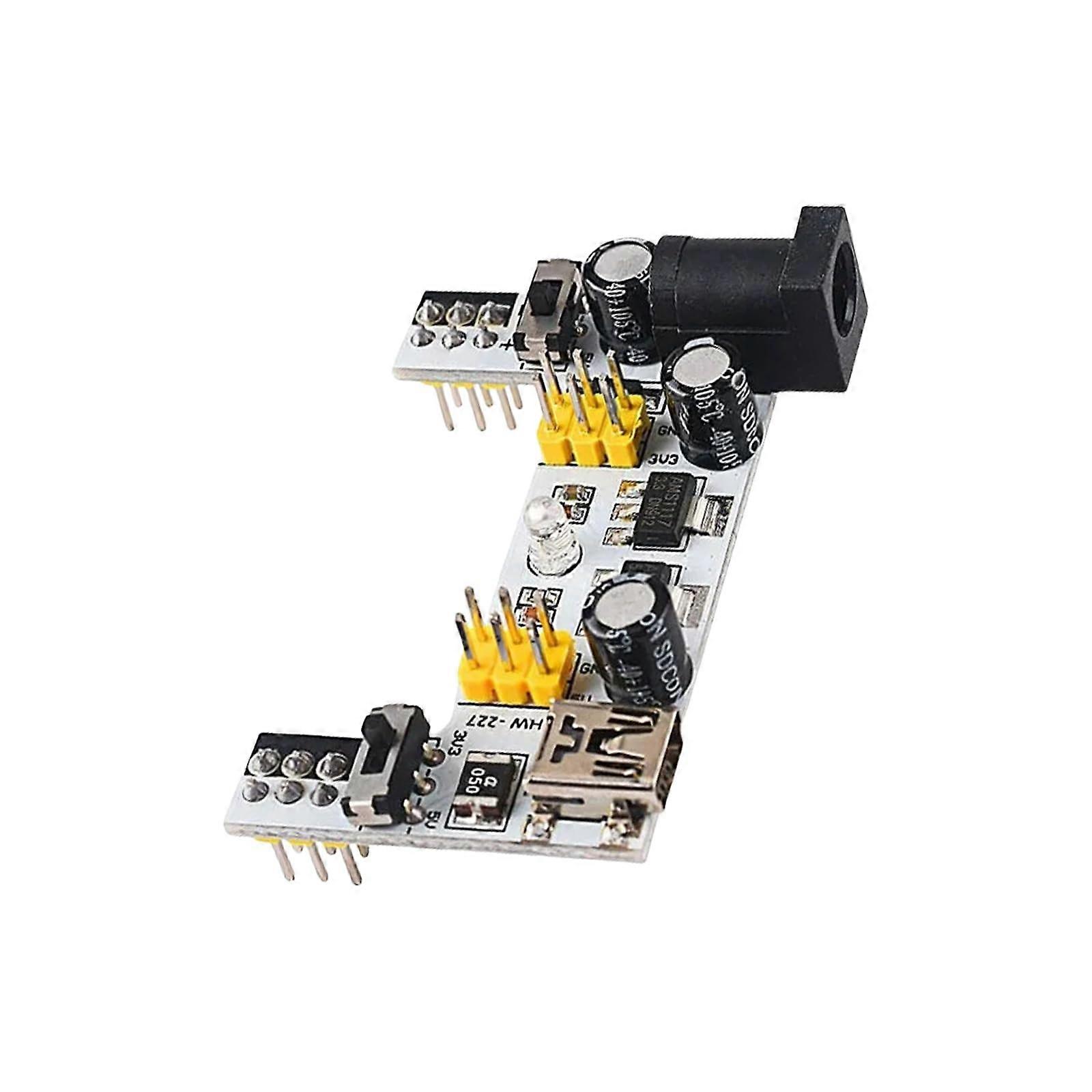 MB102 USB 2 Channel Board 5V 3.3V Power Supply Module For Breadboard USB Powered Arduino Raspberry Pi Compatible