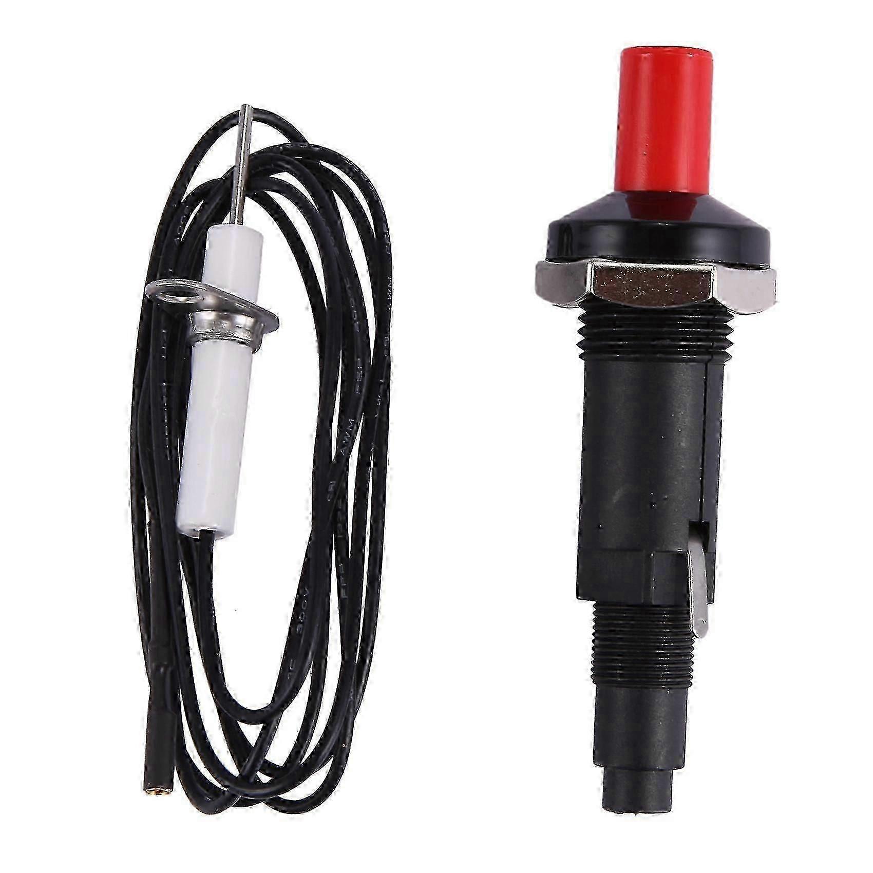 Piezo Ignition Set With Cable 1000mm Long Push Button Kitchen For Gas Ovens Cs