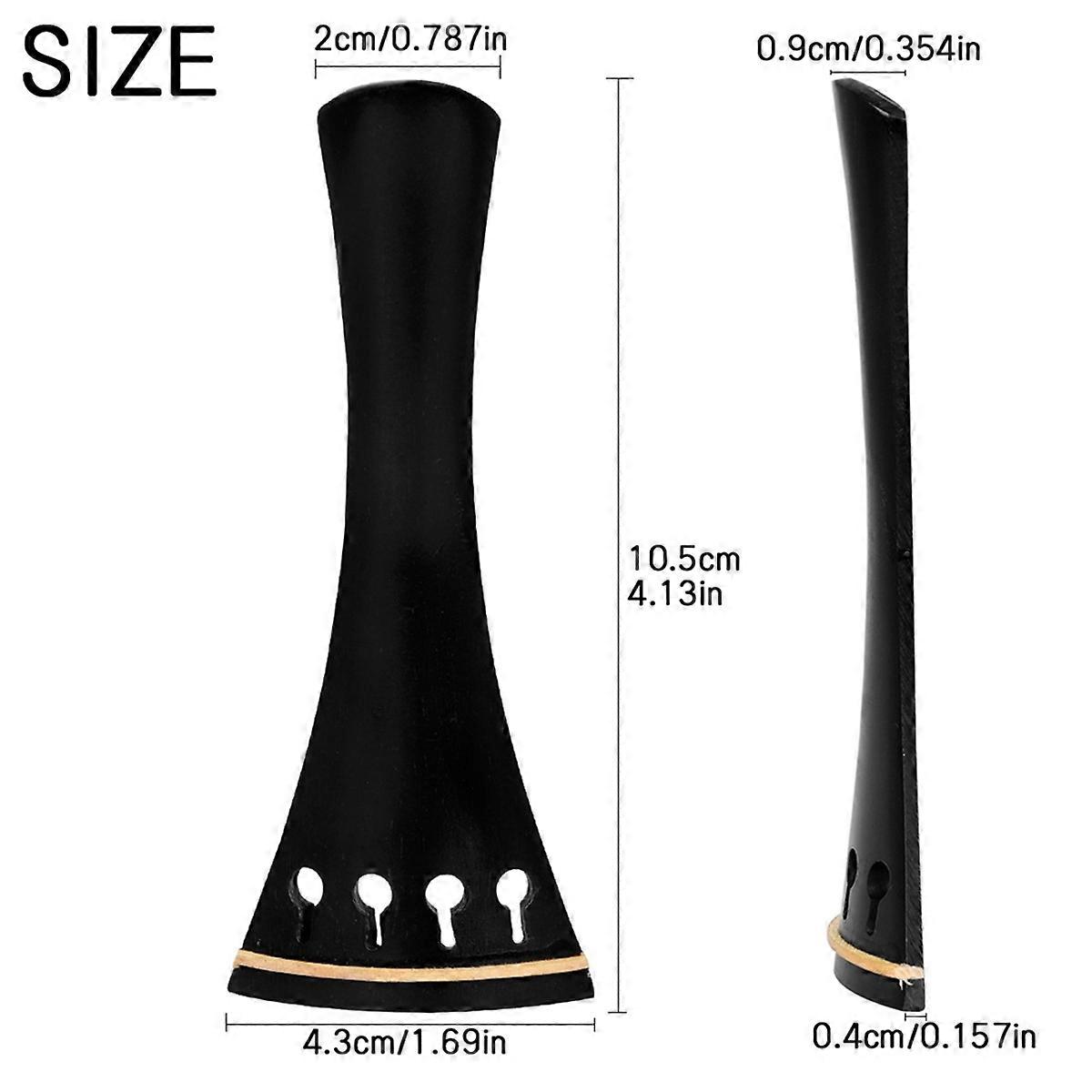 Violin Tailpiece String Plate High Hardness Wood Drawstring Board 3/4
