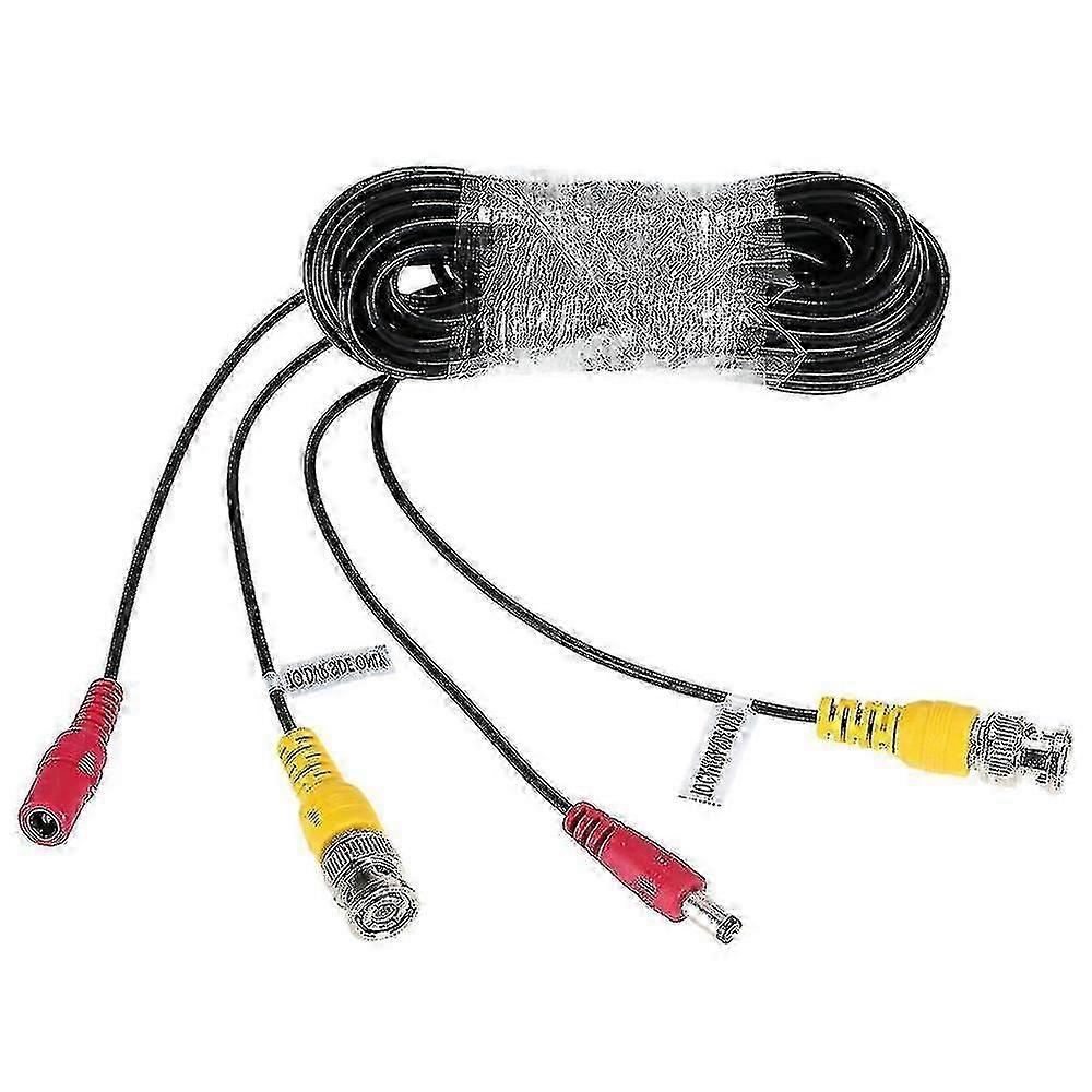 32ft (10m) Bnc וידאו כוח כבל סיאמי עבור מצלמת מעקב ערכת Dvr