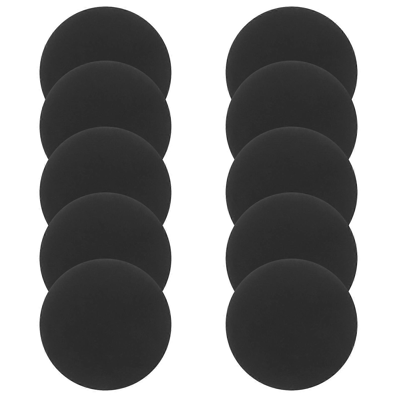 Integration 10Pcs Black Coin Cards Portable PVC Round Tags For Users Of Modern Technology