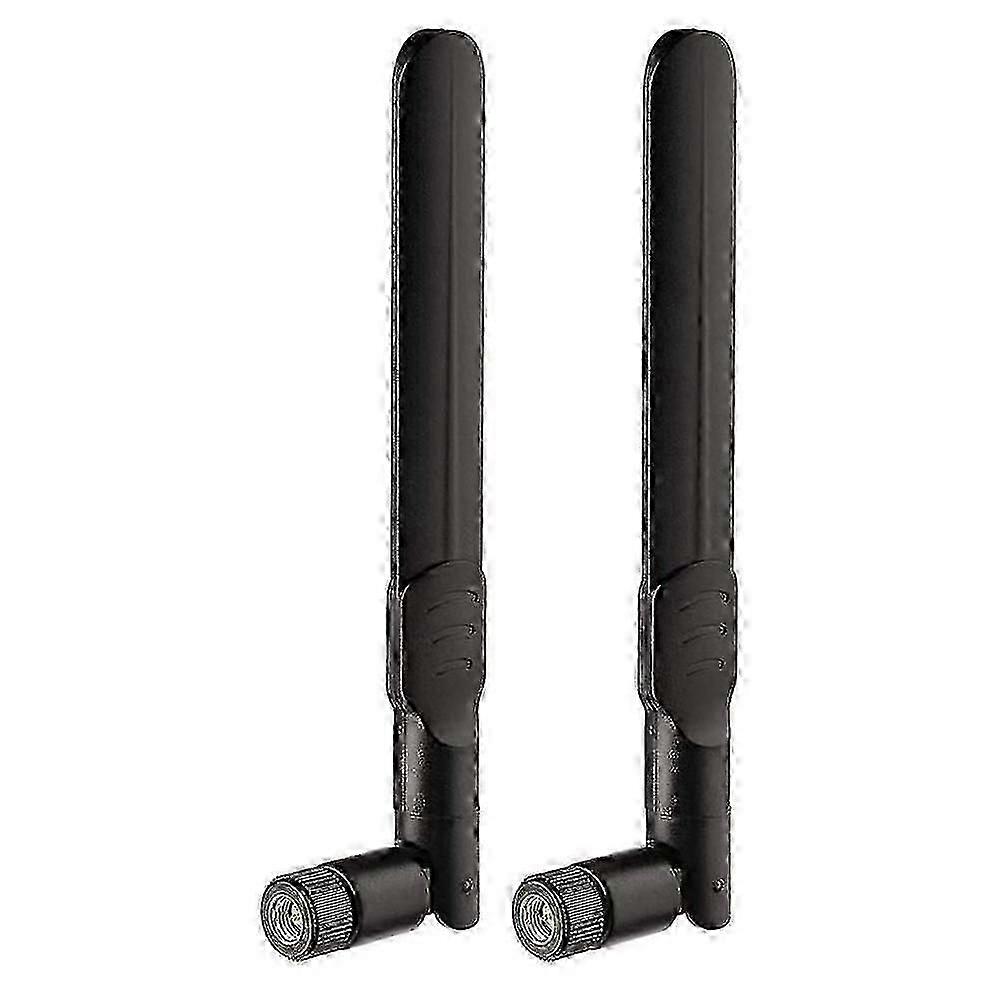 4G LTE Antenna 8DBi SMA Plug (2 Pack) for Router Hotspot Modem - Black