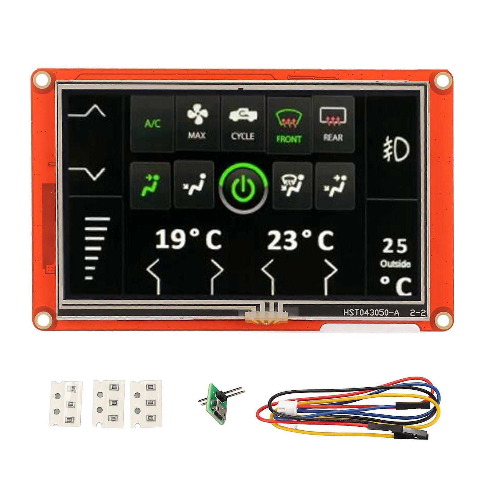 Intelligent 4.3 Inch Capacitive Touch Screen Display 480x272 HMI 128MB Flash 512kb RAM