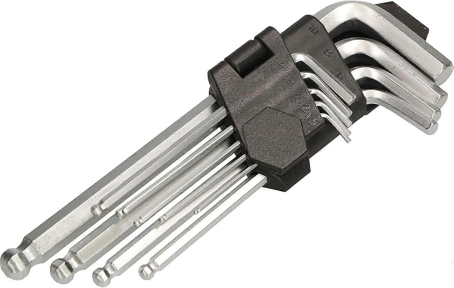 9-piece Allen key set 1.5-10 mm with ball joint - Professional Allen key in