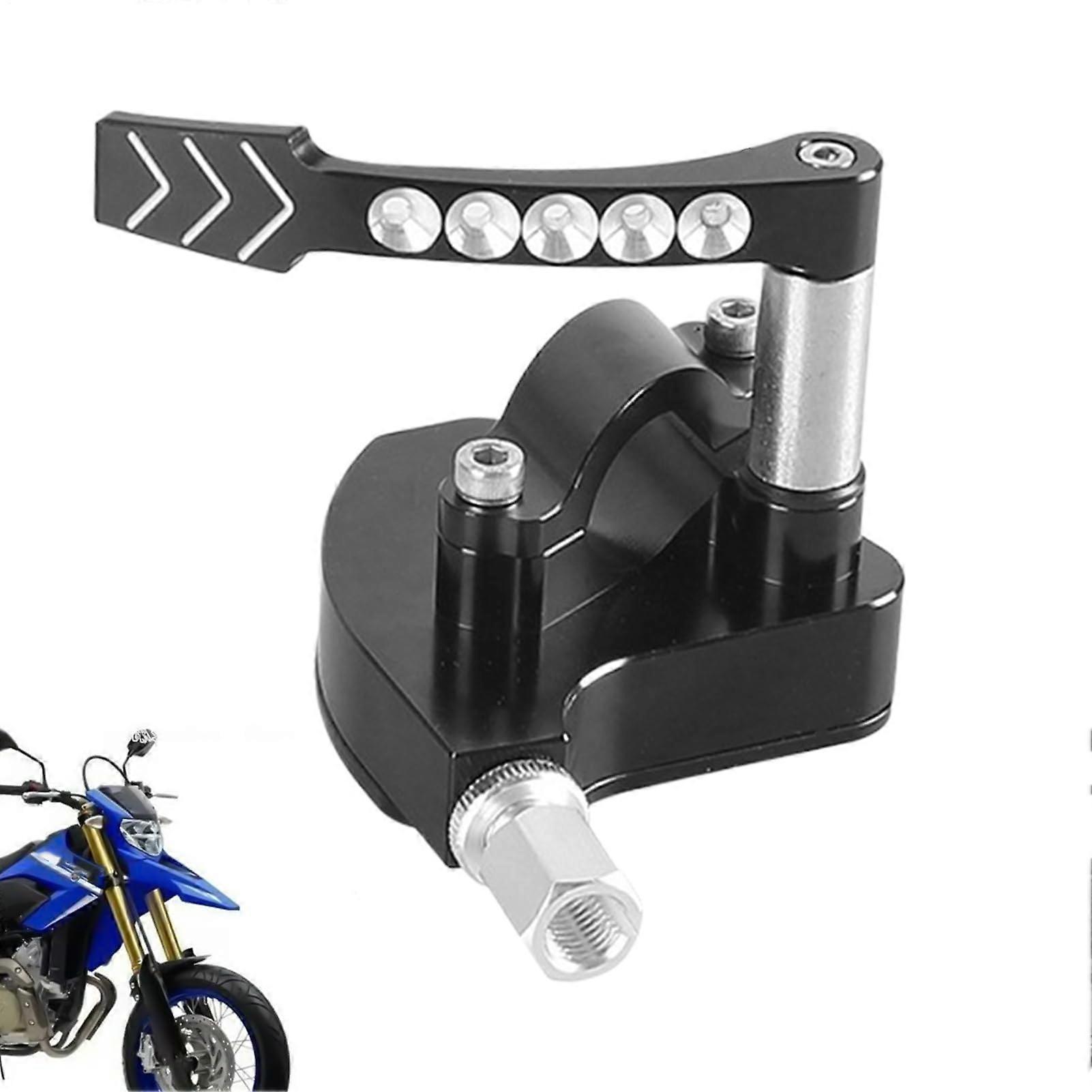 Throttle Handle Assembly Thumb Throttle Lever Control Replacement Anodized Black Finish