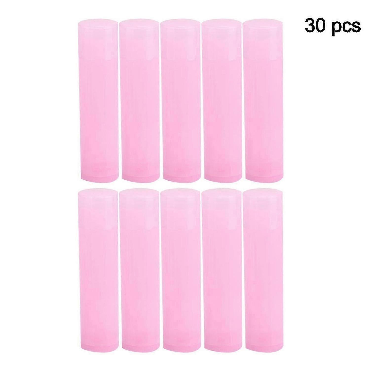 30pcs Round Empty Lipstick Tube 5ml 4.2g Lip Balm Refillable Shell Rotation