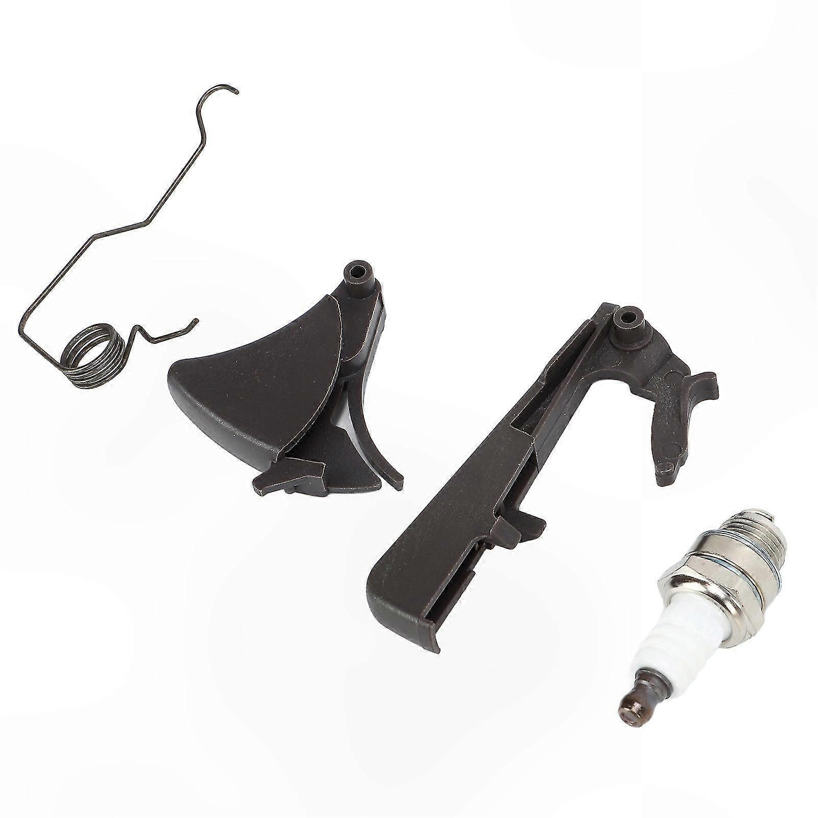 Spark Plug and Throttle Trigger Kit for 340 345 346XP 350 351 353 357XP 359 Chainsaws with ABS Iron Components