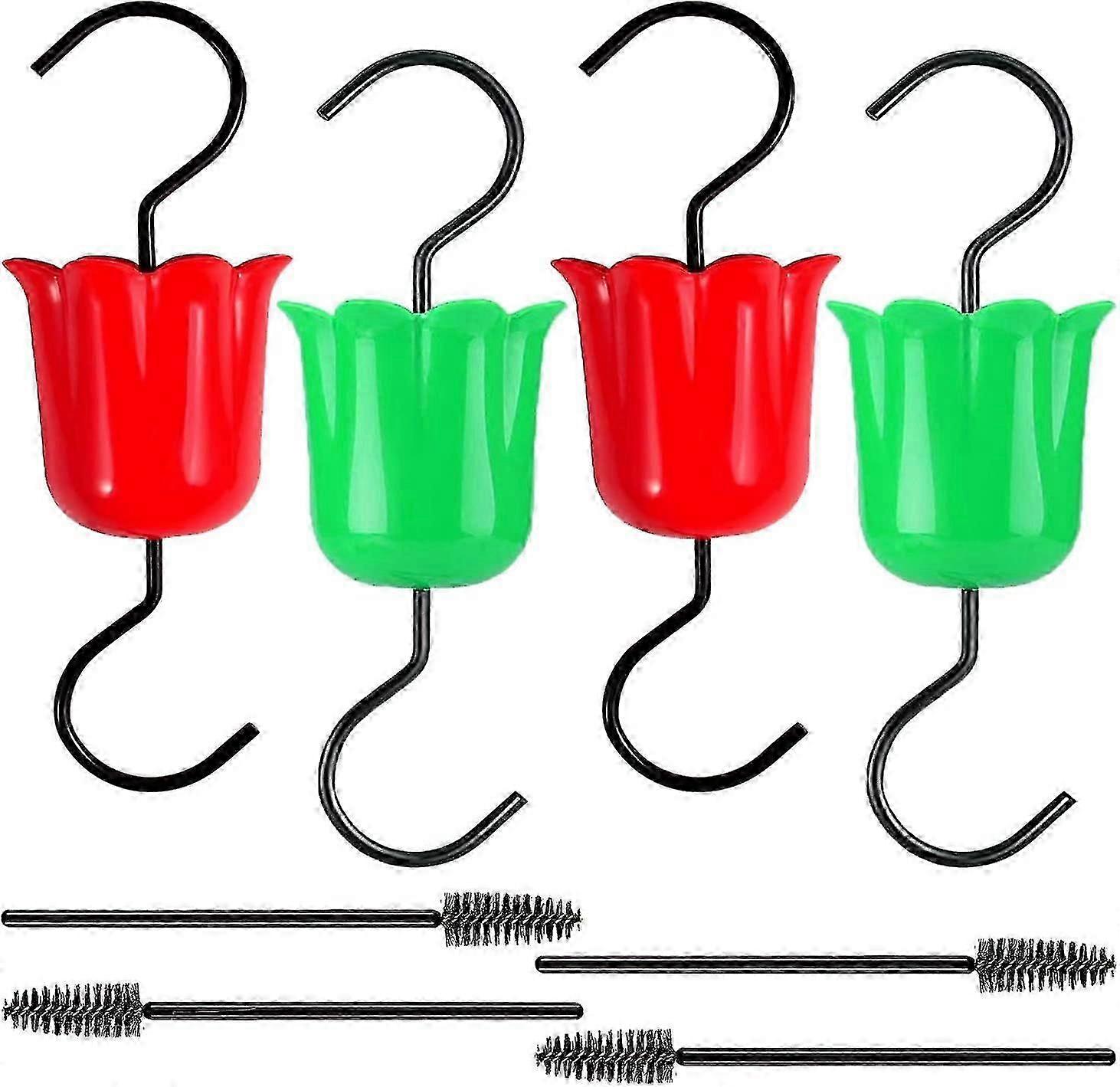 Large Ant Moat Guard For Hummingbird Feeders Accessory Hooks , 8 Pack Flower Hummingbird Oriole Nectar Feeders Parts 2025