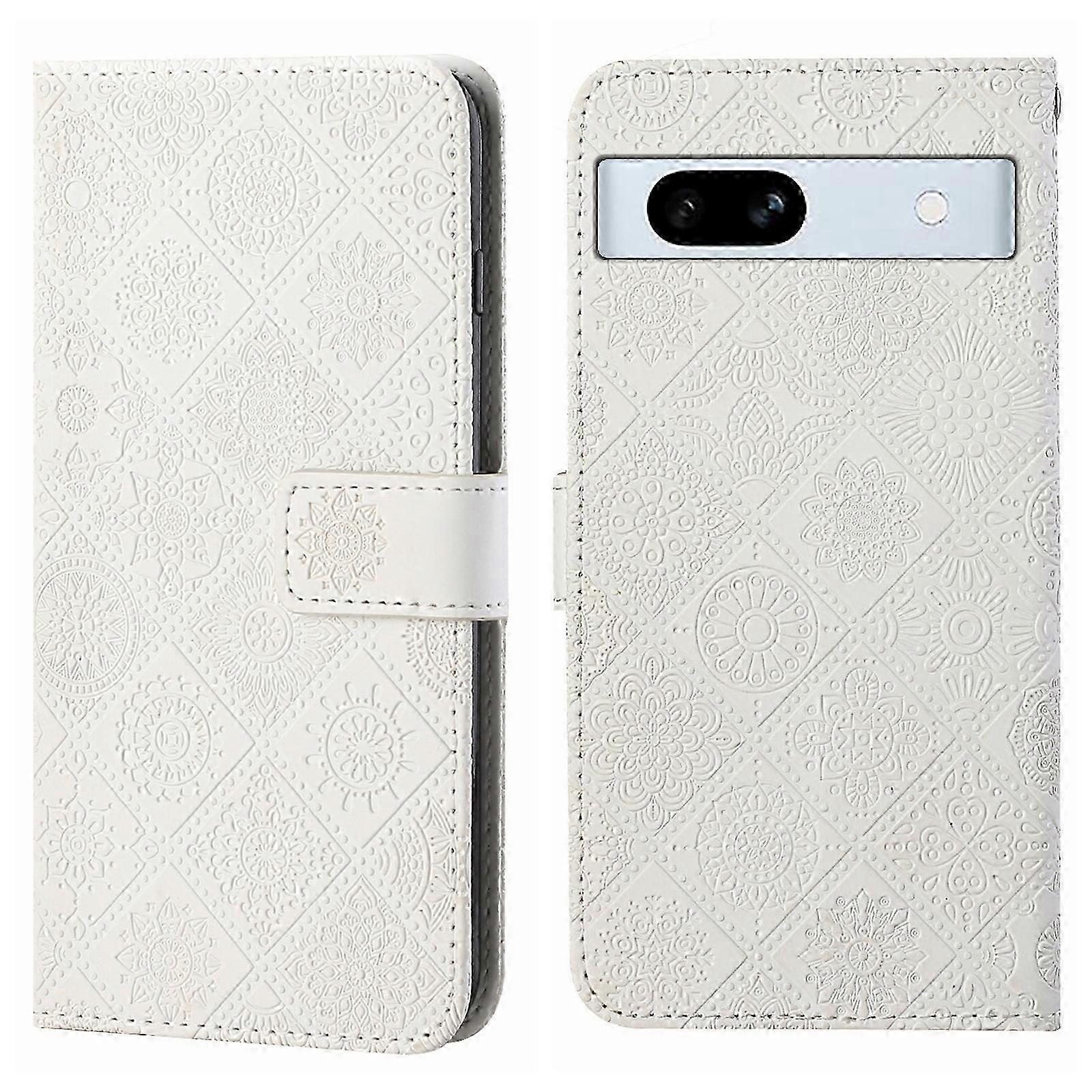 (New) Ethnic Style Embossed Pattern Leather Phone Case 2025