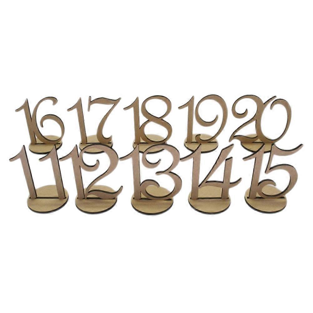 Table Numbers for Wedding Wooden Table Number Signs for Party 10Pcs